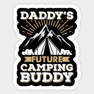 Daddy's Future Camping Buddy Sticker